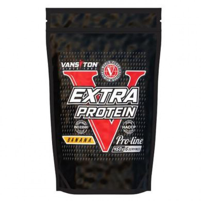 Protein Extra, Vansiton, banana 450 g 259, 32145 .. Discounts, promotions, 100% original products. Worldwide shipping, free shipping, world, health, cosmetics, fitness