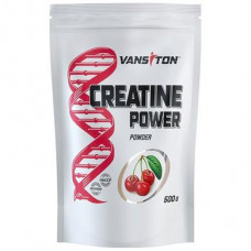 Creatine monohydrate, creatine power, Vansiton, cherry 500 g, 32174
 