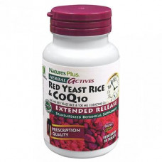 Natures Plus Red Yeast Rice + CoQ10, 30 Softgels, 32545
 