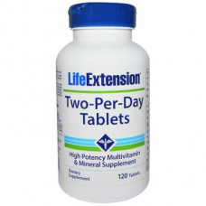 Мультивитамины, Two-Per-Day Tablets, Life Extension, 120 таблеток, 32992
  