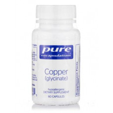 Медь (цитрат), Copper (citrate), Pure Encapsulations, 60 капсул, 33017
  