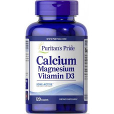 Кальций Магний Витамин Д, Calcium Magnesium with Vitamin D, Puritans Pride, 120 капсул, 33028
  