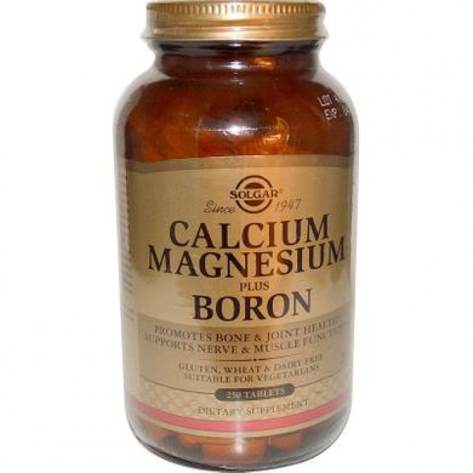 Calcium, magnesium + harrow, Calcium Magnesium Plus Boron, Solgar, 250 tablets 603, 33034 .. Discounts, promotions, 100% original products. Worldwide delivery, free shipping, world, health, cosmetics, fitness