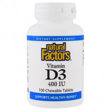 Childrens Vitamin D3, 400 IU, Natural Factors, 15 ml, 33037
 