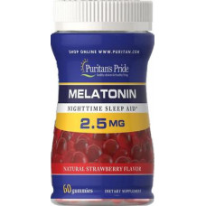 Melatonin, Melatonin Gummy, Puritans Pride, 2.5 mg, 60 Gummies, 33082
 