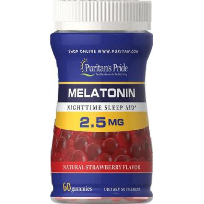 Melatonin, Melatonin Gummy, Puritan's Pride, 2.5 mg, 60 gummies 165, 33082 .. Discounts, promotions, 100% original products. Worldwide shipping, free shipping, world, health, cosmetics, fitness