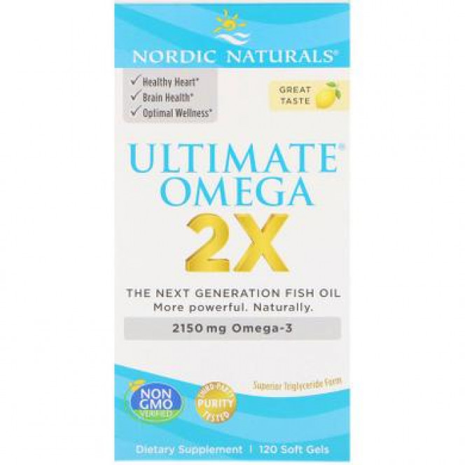 Fish Oil, Ultimate Omega 2X, Nordic Naturals, 2150 mg, 120 Softgels 2 616, 33095 .. Discounts, Promotions, 100% Original Products Worldwide Shipping Free Shipping World Health Cosmetics Fitness