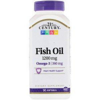 Fish Oil, Fish Oil, 21st Century, 1200 mg, 90 Capsules, 33221
 