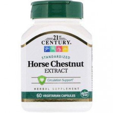 Horse Chestnut Extract, Horse Chestnut Seed, 21st Century, Standardized, 60 Capsules, 33260
 