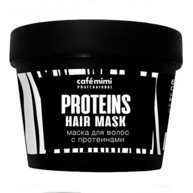 Hair mask with proteins, Cafemimi, 110 ml 115, 33283 .. Discounts, promotions, 100% original products. Worldwide delivery, free shipping, world, health, cosmetics, fitness