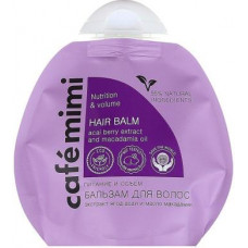 Hair balm nutrition and volume, acai berry extract and macadamia oil doy-pack, Cafemimi, 100 ml, 33288
 