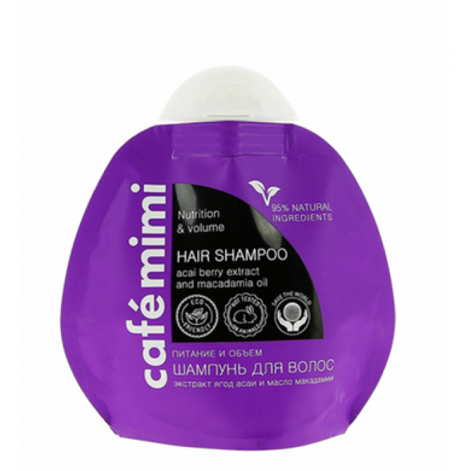 Hair shampoo, nutrition and volume doy-pack, Cafemimi, 250 ml 105, 33323 .. Discounts, promotions, 100% original products. Worldwide delivery, free shipping, peace, health, cosmetics, fitness