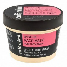 Glow skin face mask, pink clay and peach, Cafemimi, 110 ml, 33366
 