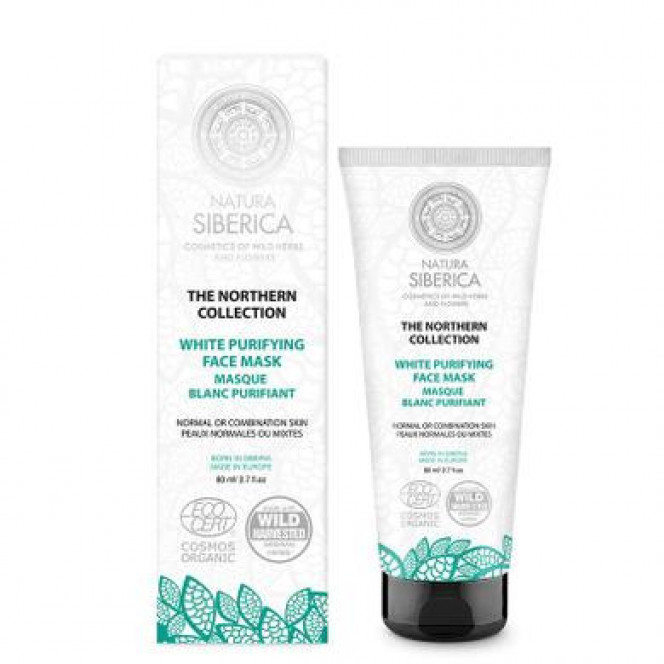 Cleansing white face mask, Northern Collection, Natura Siberica, 80 ml, 34090
 