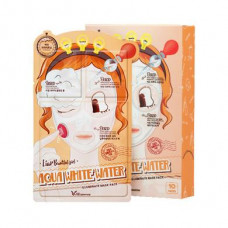 Elizavecca 3-Step Brightening & Moisturizing Mask (set of 10 masks), 10 pcs, 25 ml each, 34701
 