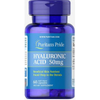 Hyaluronic Acid, Hyaluronic Acid, Puritans Pride, 50 mg, 60 Capsules, 34898
 