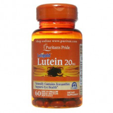 Лютеин для зрения с зеаксантином, Lutein with Zeaxanthin, Puritans Pride, 20 мг, 60 капсул, 34907
  