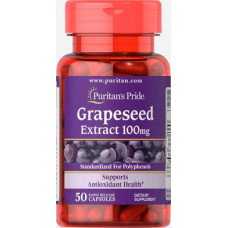 Экстракт виноградных косточек, Grapeseed Extract, Puritans Pride, 200 капсул, 31661
  