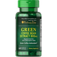 Green Coffee, Green Coffee Bean, Puritans Pride, 800 mg, 60 Capsules, 34933
 