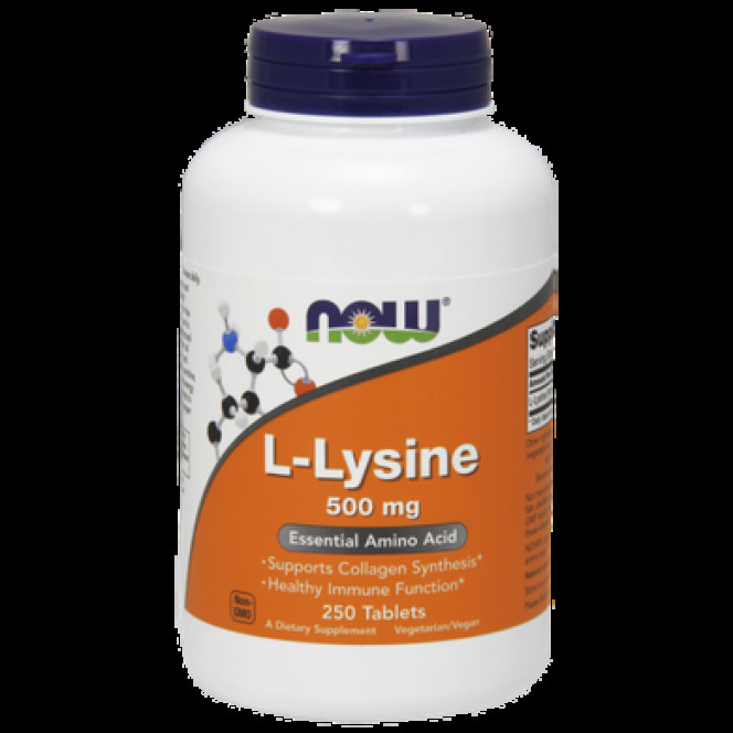 Lysine, L-Lysine, Now Foods, 500 mg, 250 Tablets, 9147
 