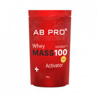 Гейнер, MASS 100 Whey, Activator, (Банан), Ab Pro, 1000 г, z00021
  