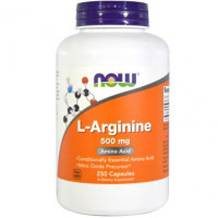 Аргинин, L-Arginine, Now Foods, 500 мг, 250 капсул, 03536
  