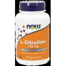 Цитруллин, L-Citrulline, Now Foods, 750 мг, 90 капсул, 03543
  