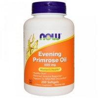 Масло вечерней примулы, Evening Primrose Oil, Now Foods, 500 мг 250 капсул, 03565
  