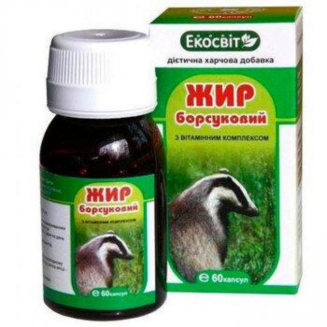 Badger fat with a complex of vitamins, Ecomir, 100 ml, z00916
 