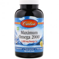 Maximum Omega, Carlson Labs, 2000 mg, 180 caps, z01149
 