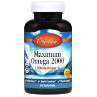 Максимум Омега, Maximum Omega, Carlson Labs, 2000 мг, 60 капсул, z01152
  