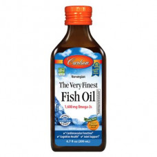 Fish oil, Fish Oil, Carlson Labs, Norwegian, orange, 200 ml, z01153
 