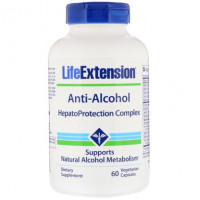 Антиалкогольный комплекс, Anti-Alcohol Complex, Life Extension, 60 вегетарианских капсул, z01168
  