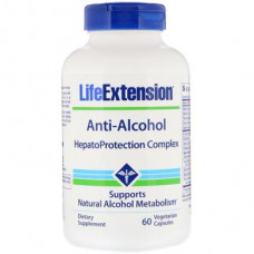 Антиалкогольный комплекс, Anti-Alcohol Complex, Life Extension, 60 вегетарианских капсул, z01168
  