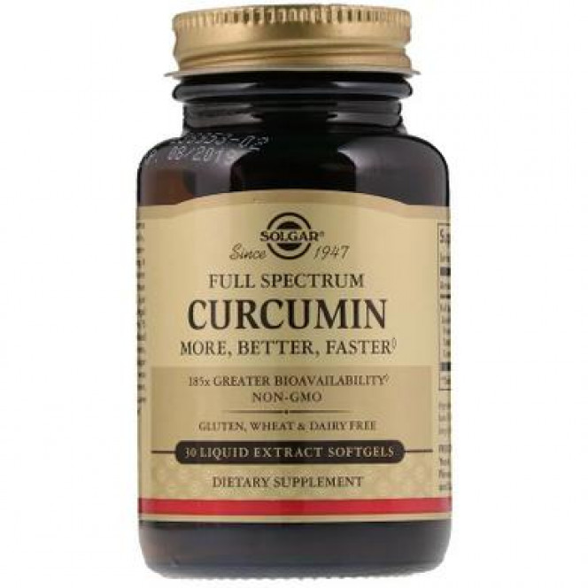 Curcumin, Curcumin, Solgar, 30 Softgels, z01179
 