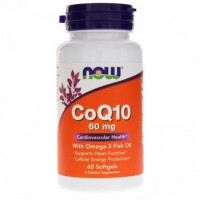 Coenzyme Q10 + Omega3, Now Foods, 60 Softgels, z01553
 