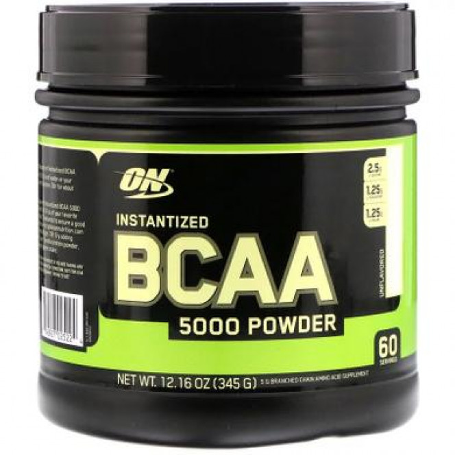 BCAA 5000 powder, fruit punch, Optimum Nutrition, 345g, z01574
 