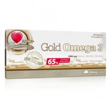 Omega, Gold Omega 3 (65%) EPA & DHA, Olimp, 60 capsules, z01598
 