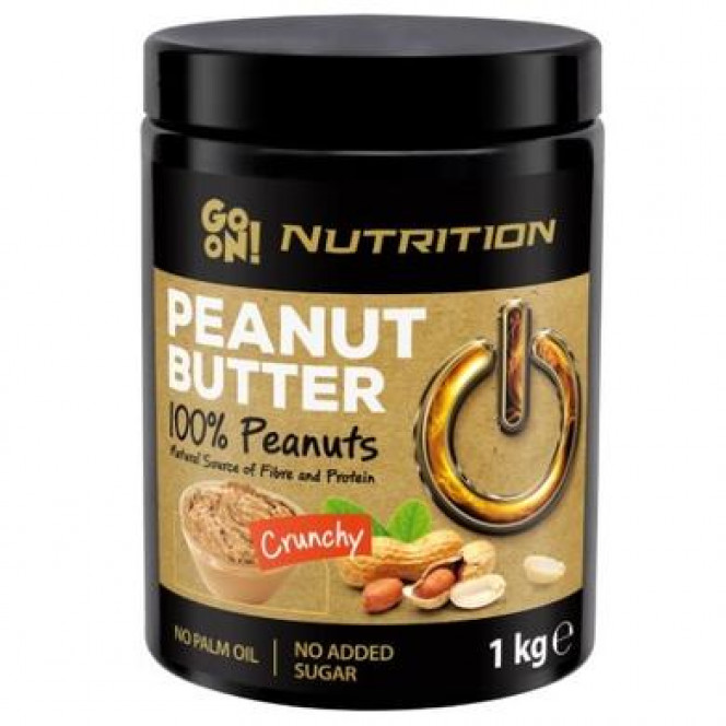 Peanut Butter, Crunchy, GoOn Nutrition, 1000 g 228, z01619 .. Discounts, promotions, 100% original. Worldwide shipping, free shipping, world, health, cosmetics, fitness