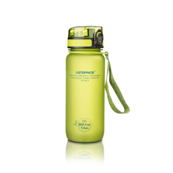 Water bottle, light green, UZspace, 650 ml 441, z01702 .. Discounts, promotions, 100% original products. Delivery worldwide, free shipping, peace, health, cosmetics, fitness