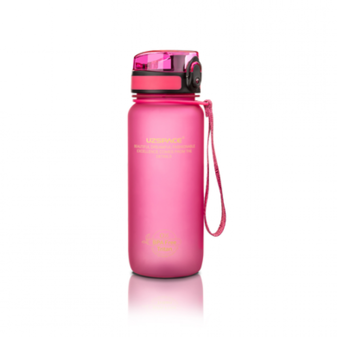 Water bottle, pink, UZspace, 650 ml 441, z01703 .. Discounts, promotions, 100% original products. Worldwide delivery, free shipping, peace, health, cosmetics, fitness