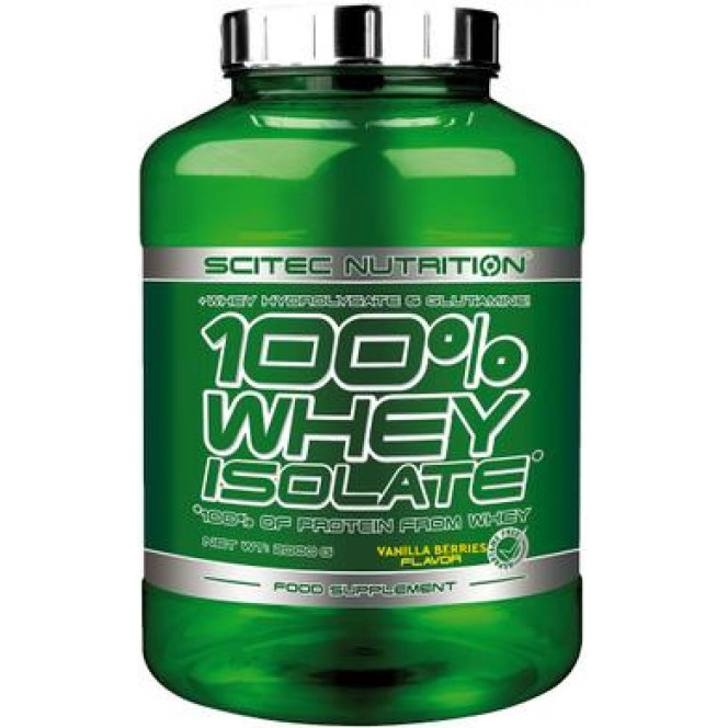 Protein 100% Whey Isolate, Scitec Nutrition, Banana Flavor, 2000 g, z02202
 