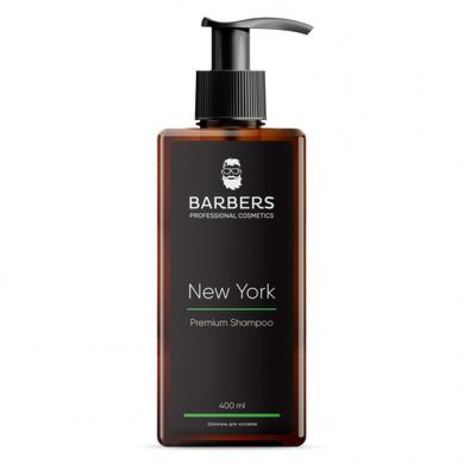 Shampoo for men toning, New York, Barbers, 400 ml 248, z02467 .. Discounts, promotions, 100% original products. Delivery worldwide, free shipping, peace, health, cosmetics, fitness