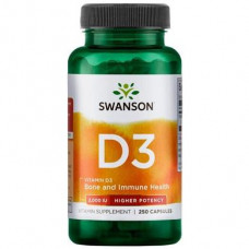 Vitamin D3, Vitamin D3, Swanson, 2000 IU (50 mcg), 250 capsules, z02494
 