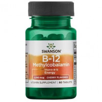 Vitamin B12 (methylcobalamin), Ultra Vitamin B-12 Methylcobalamin, Swanson, 5000 mcg, strawberry flavor, 60 tablets, z02501
 