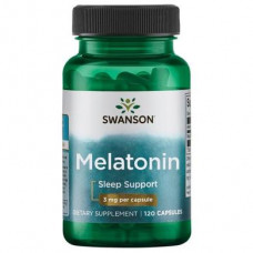 Мелатонин, Melatonin, Swanson, 3 мг, 120 капсул, z02513
  