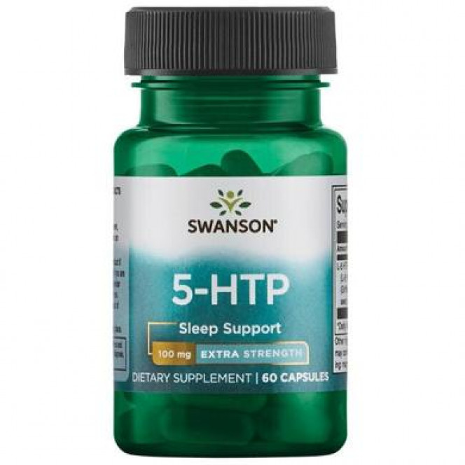 5-НТР экстра сила, 5-HTP Extra Strength, Swanson, 100 мг, 60 капсул, z02532
  