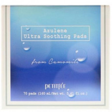 Ультра-увлажняющие подушечки, Azulene Ultra Soothing Pads, Petitfee, 70 шт, z02751
  