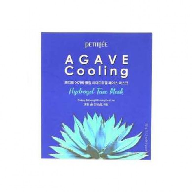 Гидрогелевая охлаждающая маска для лица с экстрактом агавы, Agave Cooling Hydrogel Face Mask, Petitfee, 5 шт, z02758
  