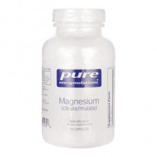 Magnesium (citrate / malate), Pure Encapsulations, 120 mg, 180 capsules, z02803
 